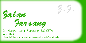 zalan farsang business card